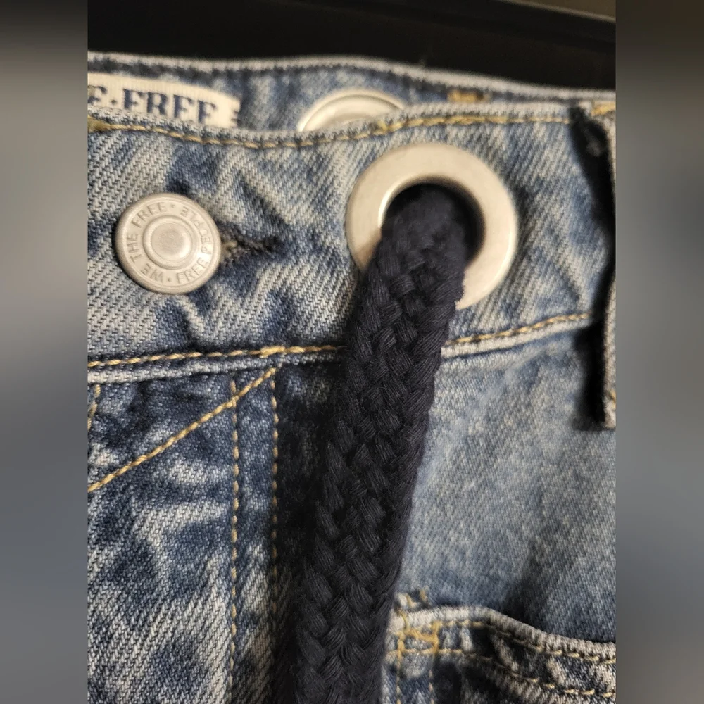 Free People We The Free Moxie Low Slung Pull On Jeans - Picture 12 of 13